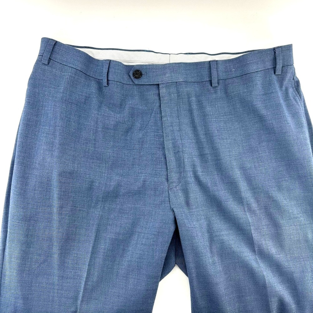 RALPH Ralph Lauren Mens Blue Dress Pants Flat Front Stretch Trousers 38W x 32L